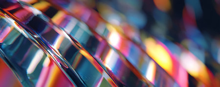 abstract background - close-up of shiny metal rods, shallow depth of fieldの素材