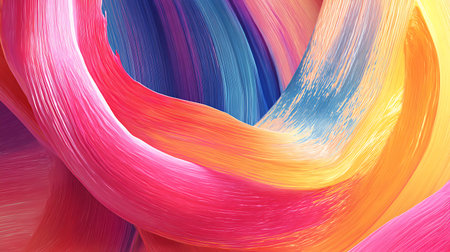 Abstract colorful background, 3d rendering illustration. Computer digital drawing.の素材