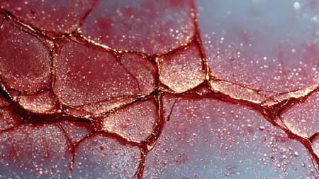 Cracked glass texture. Abstract background. Close-up shot.の素材