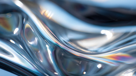 abstract background macro close up of water and oil bubble with reflectionの素材