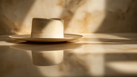 Closeup of a cell phone on a reflective surface with some reflectionsの素材