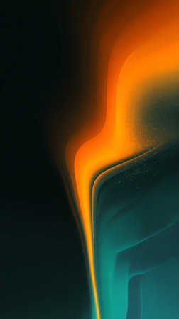abstract background with smooth lines in orange, green and yellow colorsの素材
