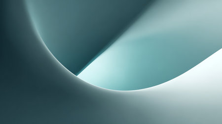 Abstract blue background with curved lines. 3d rendering, 3d illustration.の素材