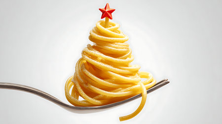 Coffee cup and coffee beans on brown background. Top view with copy spaceの素材