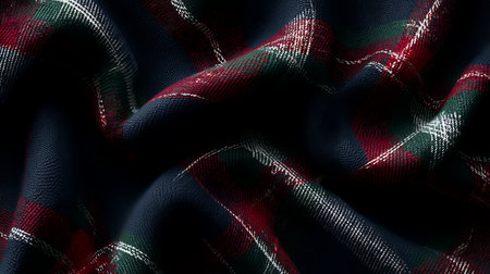 Plaid fabric texture, checkered pattern, abstract background.の素材