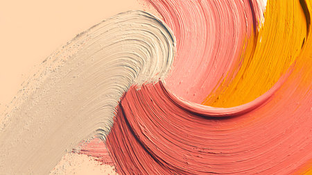 Abstract brushstrokes as multicolored background. Toned.の素材