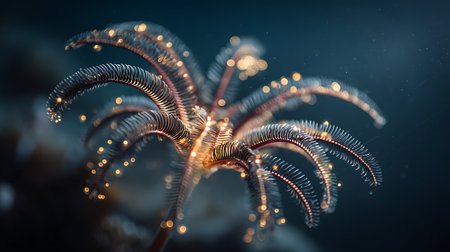 3d illustration of abstract fractal, digital artwork for creative graphic designの素材