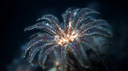 Beautiful underwater world with corals and tropical fish. Underwater world.の素材