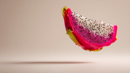 Dragon fruit isolated on a white background. 3d render illustration.の素材