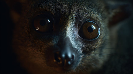 Close up portrait of a lemur (Lemur catta)の素材