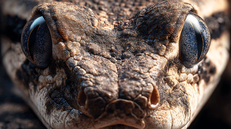 Close up of the eye of a crocodile. Macro photography.の素材