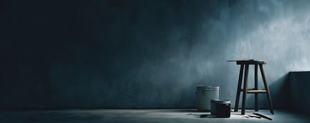 Repair and painting concept. 3d rendering, 3d illustration.の素材