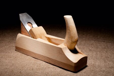 Carpenter plane on jute