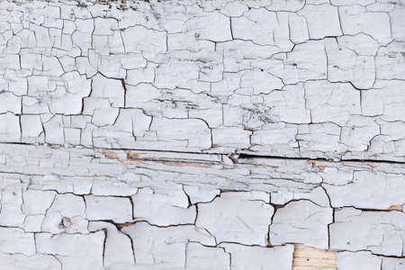 Texture of old cracked paint on wooden boardsの写真素材
