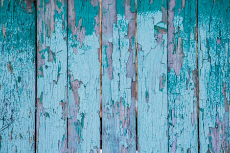 Texture of old cracked paint on wooden boardsの写真素材