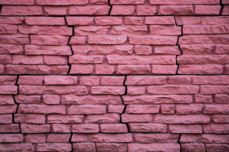 Pink stone wall, house facadeの写真素材