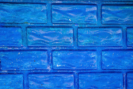 White-blue brick texture for designの写真素材