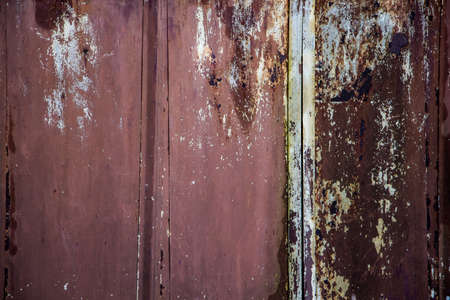 The texture of the old rusty metal. Background from streaks of rust on old iron.の写真素材