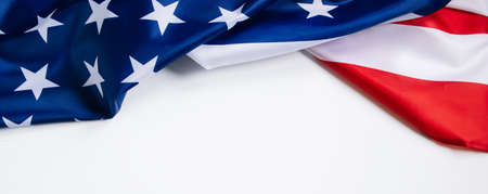 American flag. Background for Independence Day, Memorial Day or Labor Day. Culture of the USA. Place...