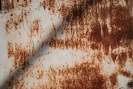 Texture of rusty metal. Surface with corrosion. Abstract industrial background.の写真素材