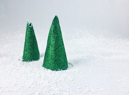 decor trees winterの写真素材