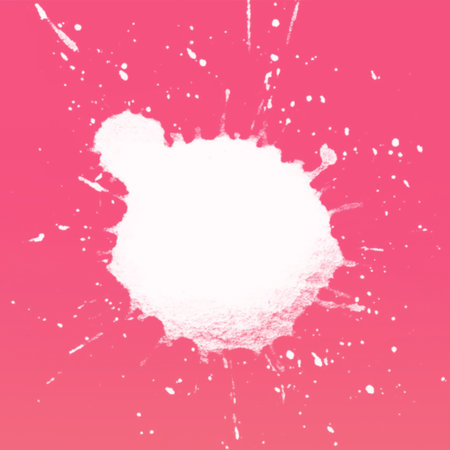 White paint splash on pink background. Vector illustration for your design.の写真素材