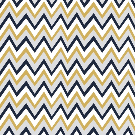 Trendy golden, white and navy blue chevron background patternのイラスト素材