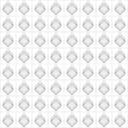 Gray multiple diamond shape emblem set pattern on white backgroundのイラスト素材