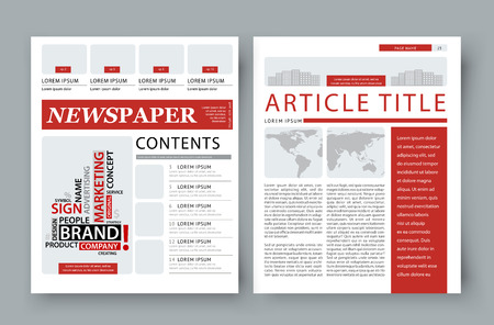 Corporate magazine template front pageのイラスト素材