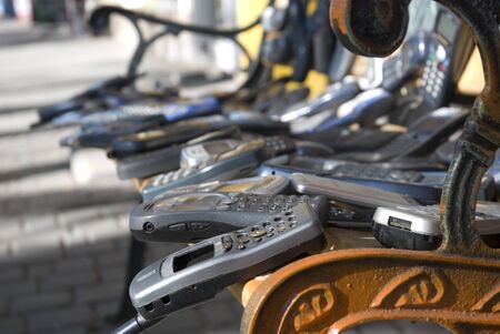 Phone benchの写真素材