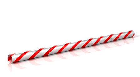 3D Illustration Of Cocktail strawの写真素材