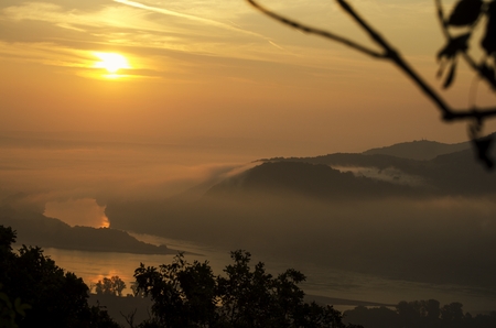 sunrise in natureの写真素材