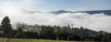 foggy landscape