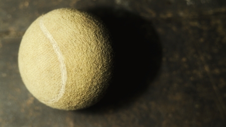 old tennis ballの写真素材