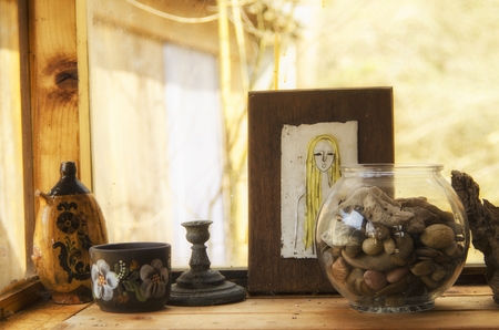 Still in the gardenの写真素材