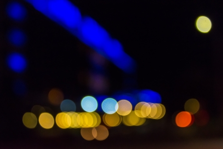 combination of geometric abstract blur of cold and warm light lying in opposite segmentsの写真素材