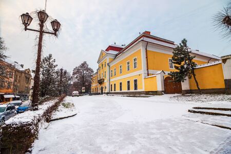 Uzhgorod, Ukraine - JAN 01, 2016: Transcarpathian regional museum of arts named after Yosyp Bokshay....