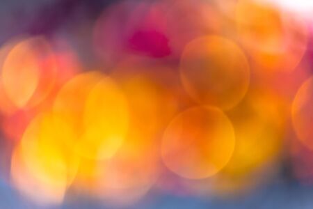 abstract nature blur. bokeh of blossom and foliage in sunlight. bright backlit backgroundの写真素材