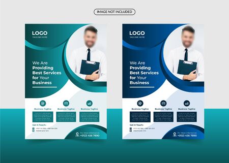 Business flyer template designのイラスト素材