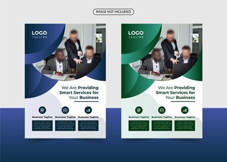 Corporate business flyer design templateのイラスト素材