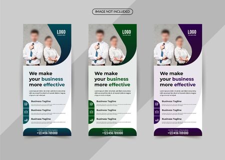Modern business vertical rollup banner Templateのイラスト素材