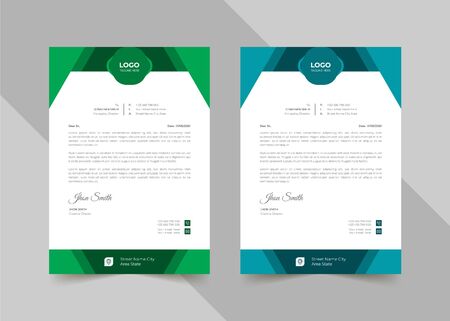 abstract coporate business letterheadのイラスト素材