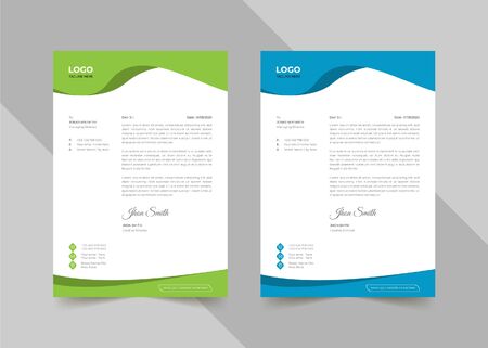 Creative coporate business letterheadのイラスト素材