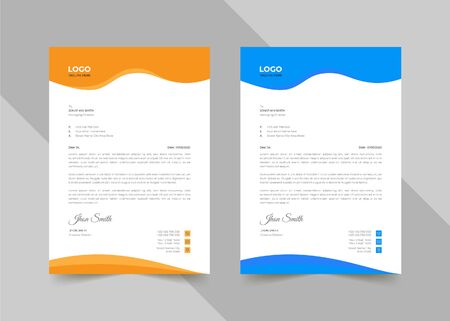 Creative coporate business letterheadのイラスト素材