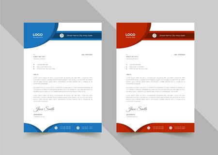 Creative coporate business letterheadのイラスト素材