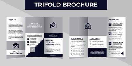 Corporate Business Trifold Brochureのイラスト素材
