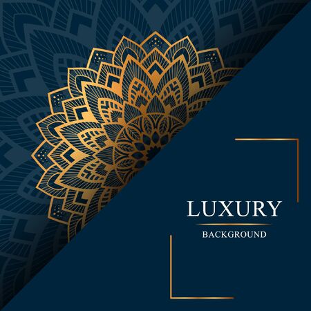 Mandala pattern design background Free Vectorのイラスト素材