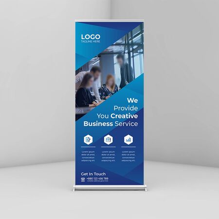 Creative business roll up banner/signage  Templateのイラスト素材