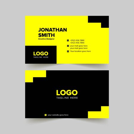 abstract creative business cards set templateのイラスト素材