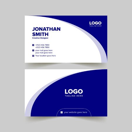 Creative and Clean Double-sided Business Card Templateのイラスト素材